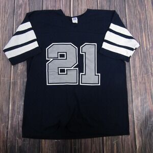 Vintage Dallas Cowboys Shirt Mens XL Blue NFL Football Sanders 21 Logo 7 90s